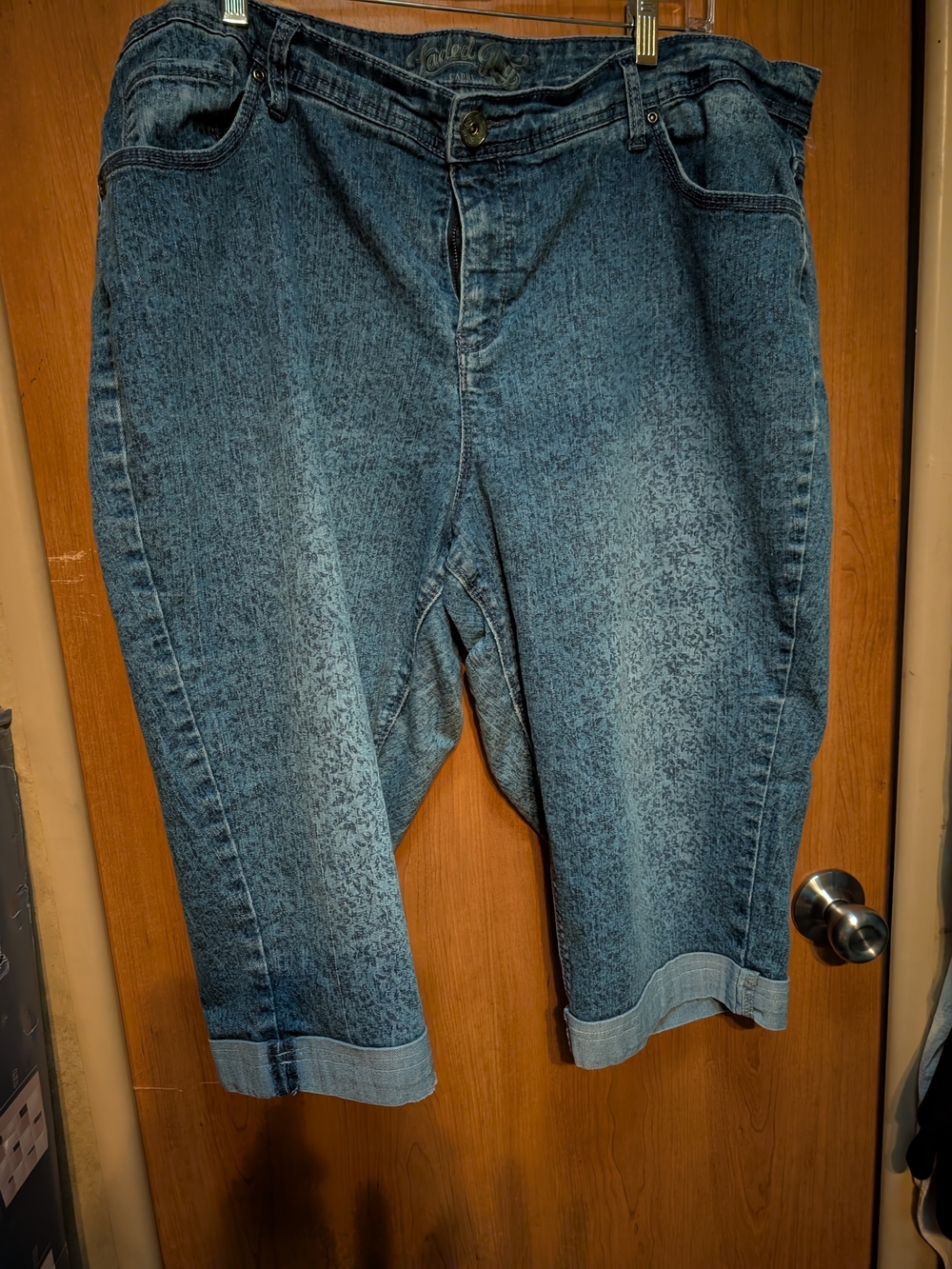 Faded Glory Relaxed Fit Midwash Blue Denim Shorts